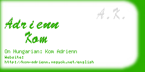adrienn kom business card